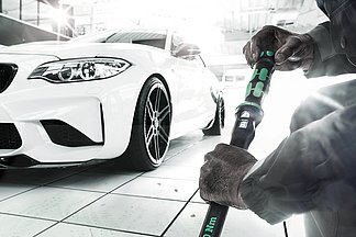 [Translate to Französisch INT:] Die neuen Drehmomentschlüssel Click-Torque von Wera sind in 16 Versionen als Umschaltknarre oder für Einsteckwerkzeuge in einem Drehmoment von 2,5 bis 1.000 Nm erhältlich. 