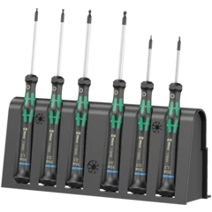2052/6 Micro schroevendraaierset + houder, 6-delig