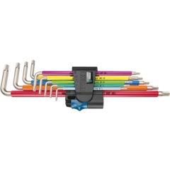 3967/9 TX SXL Multicolour HF Stainless 1 Набор Г-образных ключей с фиксирующей функцией, нержавеющая сталь, 9 предметов