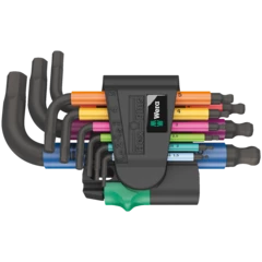 950/9 Hex-Plus Multicolour 2 Набор Г-образных ключей, метрических, BlackLaser, 9 предметов