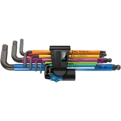 950/9 Hex-Plus Multicolour HF 1 Набор Г-образных ключей, метрических, BlackLaser, с фиксирующей функцией, 9 предметов