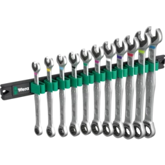 9630 Магнитный держатель 6000 и набор комбинированных гаечных ключей с трещоткой Joker 1, 11 предметов